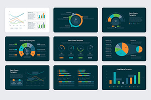 Data Chart Powerpoint Templates