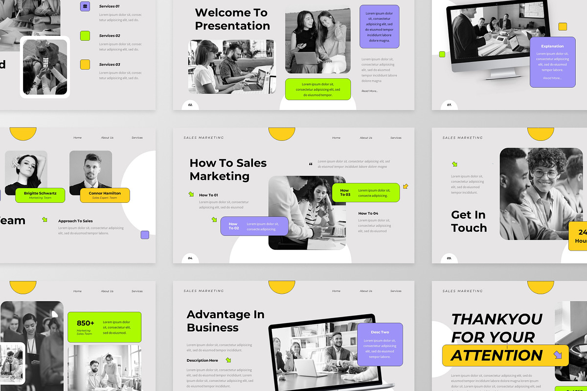 Sales Marketing PowerPoint Template, a Presentation Template by MtvtdArt (Photo 3 of 6)