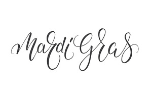 Mardi Gras Lettering