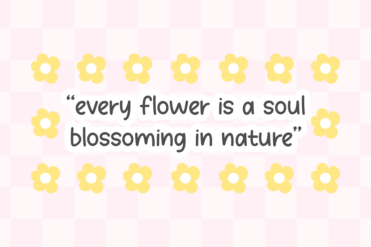 Whimsy Blooms - Playful Font, a Handwritten Font by Keithzo (Photo 4 of 7)