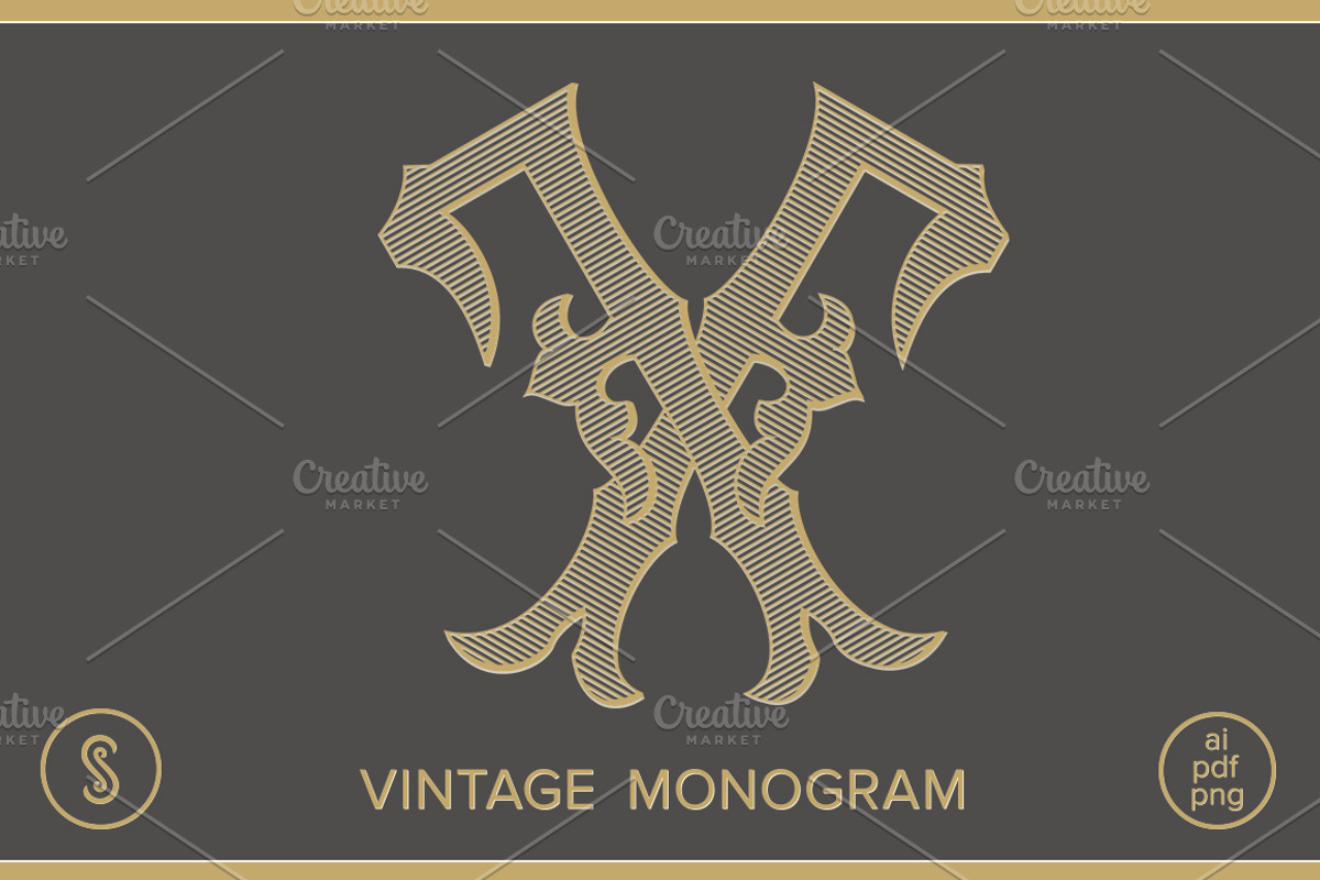FF Monogram, a Branding & Logo Template by Shuler Studio (Photo 1 of 6)
