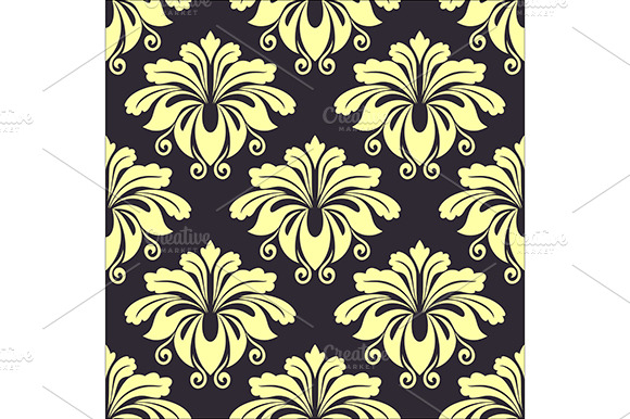 Decorative floral seamless pattern preview 2