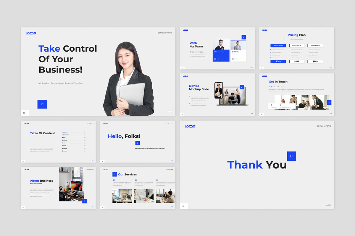 Minimalism Products and Services PPT, a Presentation Template by Antstheme (Photo 2 of 2)