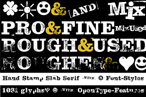 FONT Hand Stamp Slab Serif Rough