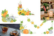 Autumn Floral Frames, Wreaths, a Seasonal Illustration by Contes_de_fée (Thumbnail 6 of 12)