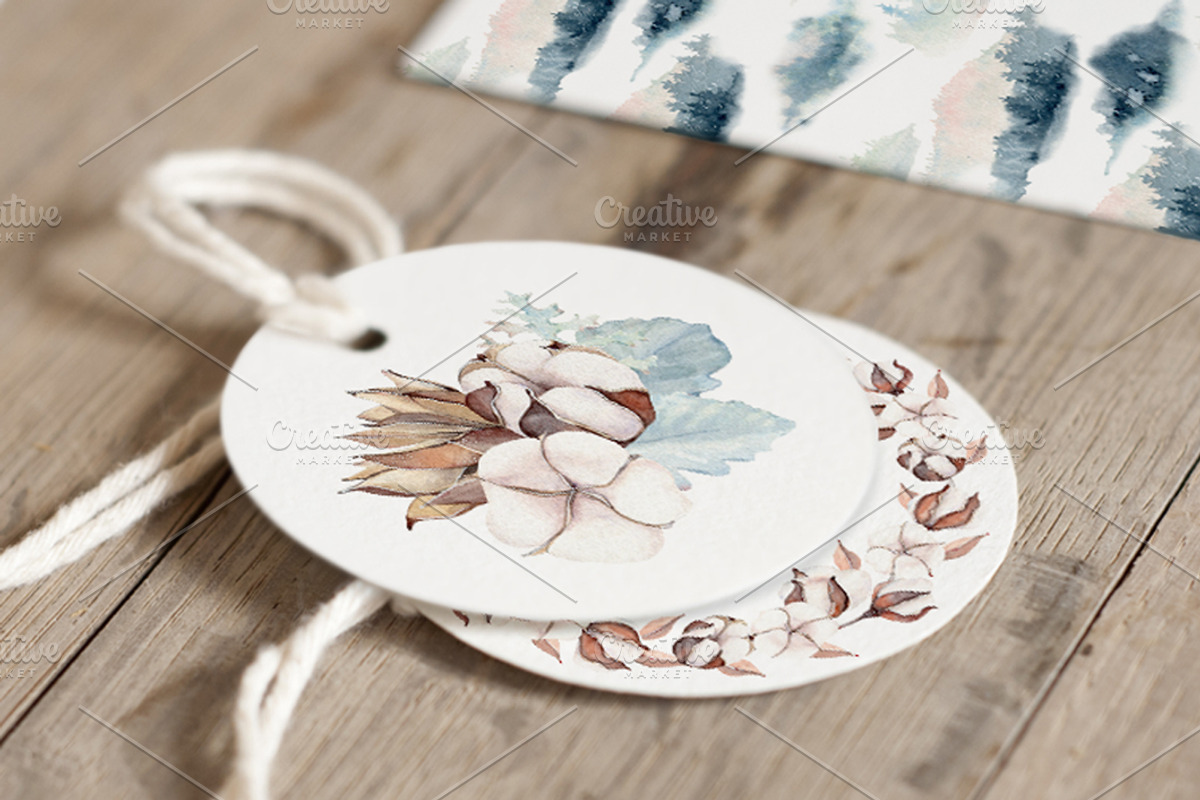 GENTLE WINTER watercolor collection, an Illustration by Lemaris (Photo 7 of 9)