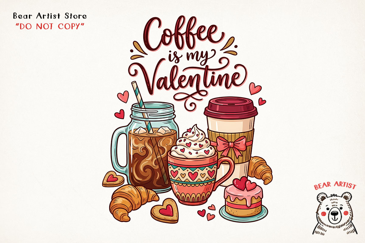Valentine’s Coffee Sublimation, an Object Graphic by GlitterCraft (Photo 18 of 41)