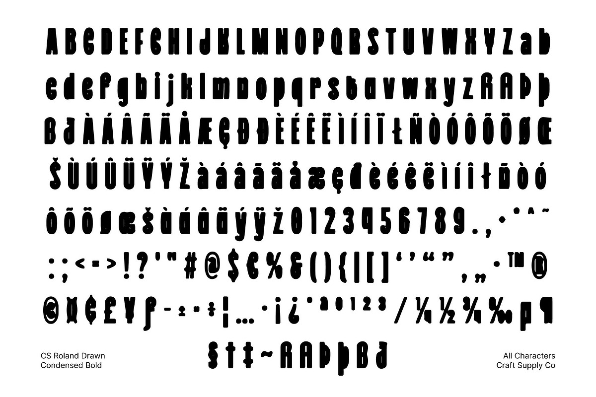 CS Roland Drawn, a Sans Serif Font by Craft Supply Co. (Photo 8 of 8)