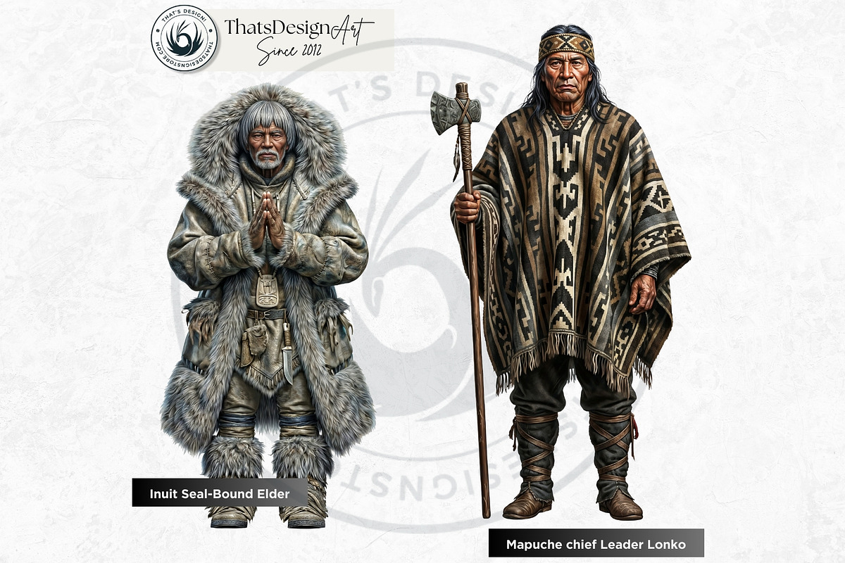 Traditional Folks World Cliparts, a Person Illustration by ThatsDesignArt (Photo 7 of 17)
