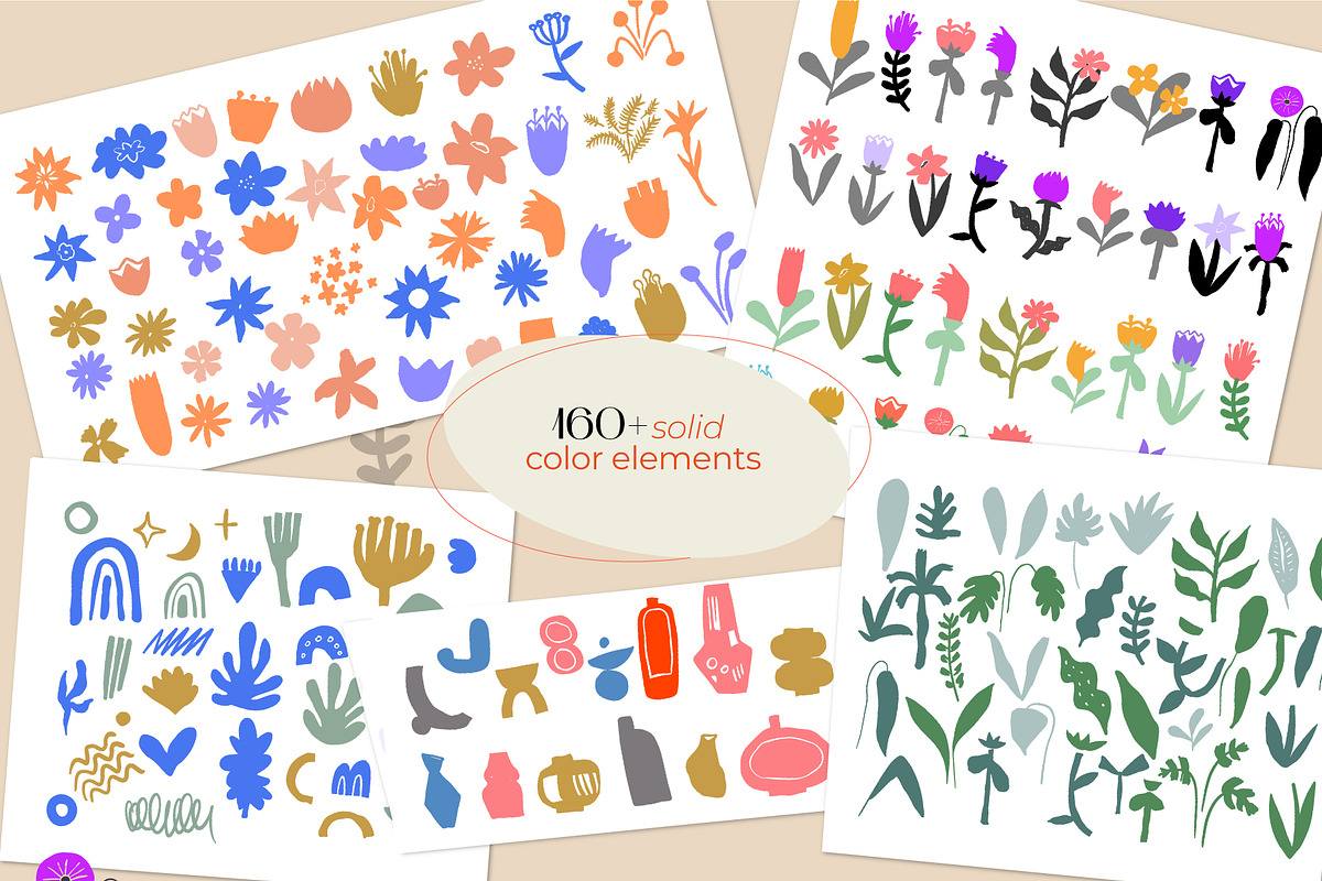 Abstract Floral clip arts & patterns, a Pattern Graphic by PixelAesthetic (Photo 11 of 13)