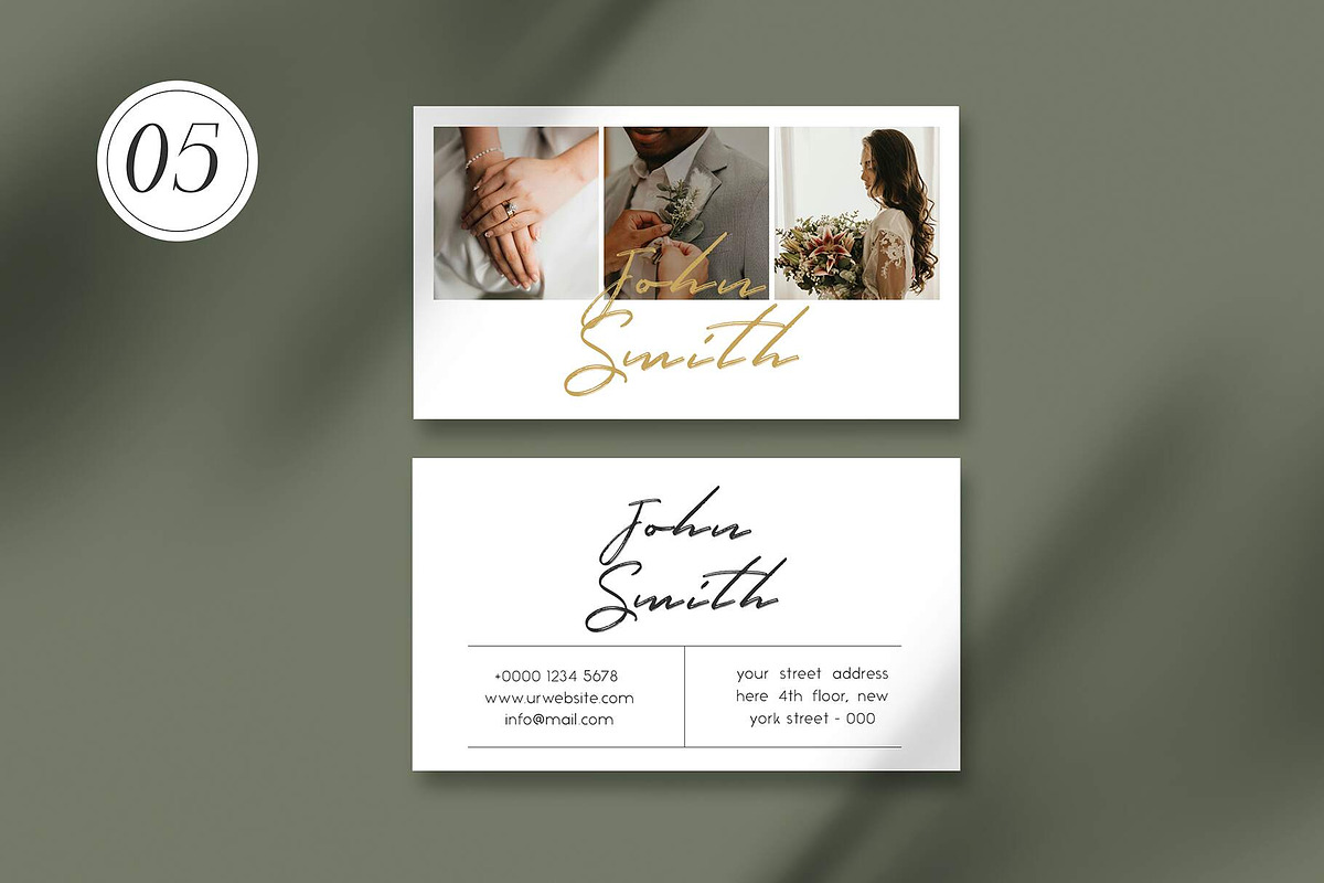 Wedding Business Cards Bundle, a Business Card Template by Saman Osama (Photo 7 of 11)