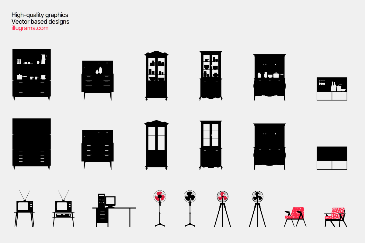 Furniture - Modern Graphics, a Decorative Illustration by illugrama (Photo 9 of 10)