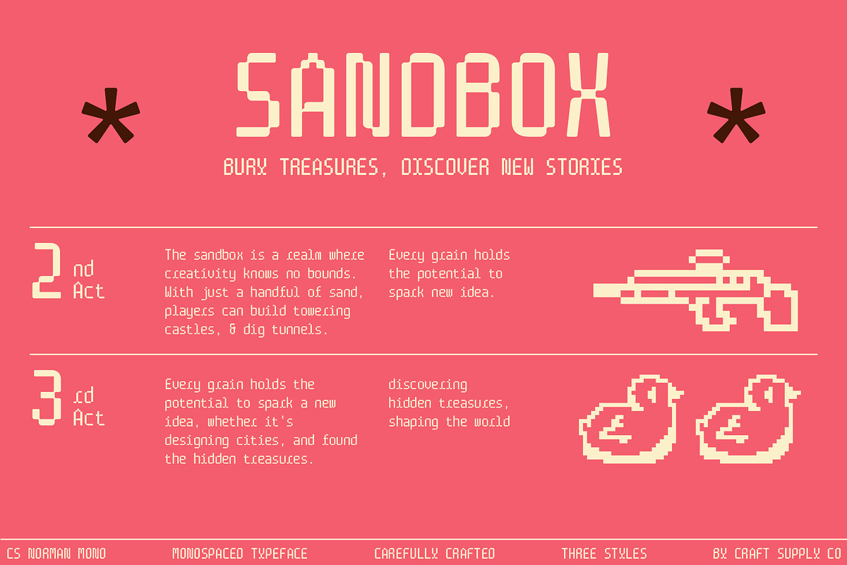 CS Norman Mono – Monospaced Font, a Sans Serif Font by Craft Supply Co. (Photo 4 of 8)
