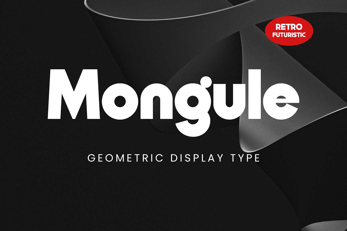 Mongule - Geometric Futuristic, a Sans Serif Font by Arterfak Project (Photo 1 of 13)