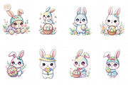 Cute Easter Bunny PNG Clipart., an Animal Illustration by KennedyStudio (Thumbnail 2 of 4)