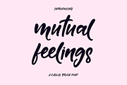 Mutual Feelings Font, a Script Font by theinkaffair (Thumbnail 1 of 7)