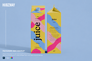Two Juice Carton Boxes Mockup, an Advertising Mockup by Hubzway (Thumbnail 1 of 2)