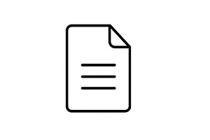 Simple outline of a document with a, a Finance Illustration by ZinetroN