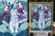 Blue Tiger Illustration, an Animal Illustration by Blue Lela Design (Thumbnail 3 of 3)