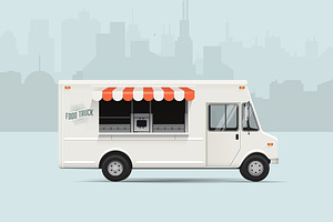 Food truck vector illustration