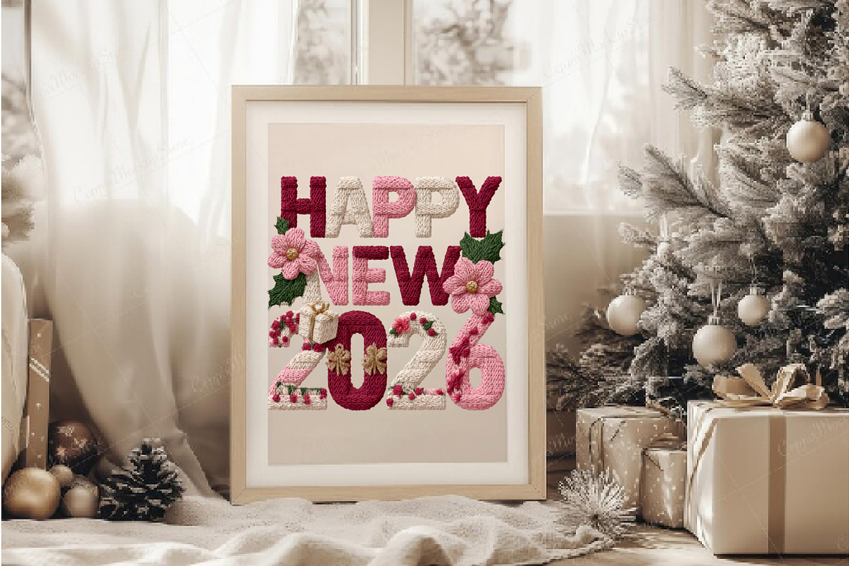 Happy New Year 2026 PNG, an Illustration by DreamArtGraphic (Photo 3 of 5)