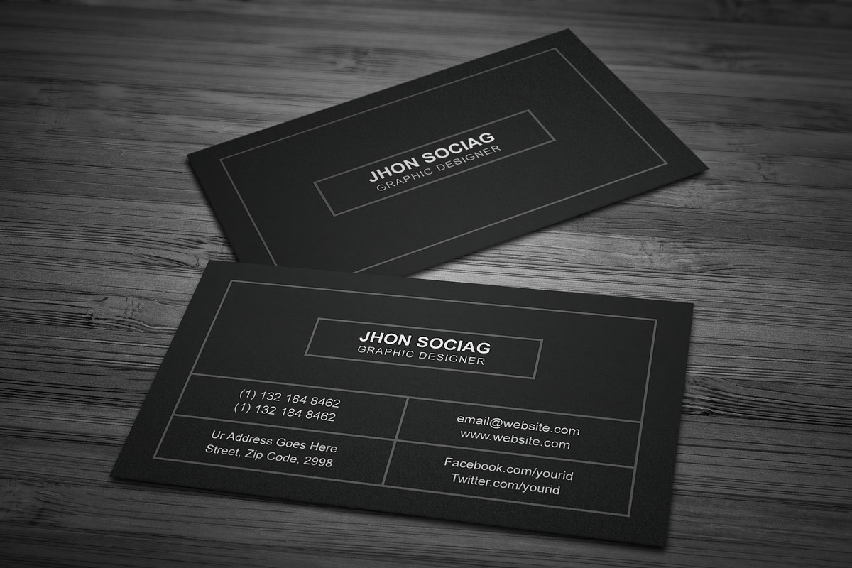 Simple Individual Business Cards, a Business Card Template by Galaxiya (Photo 5 of 8)