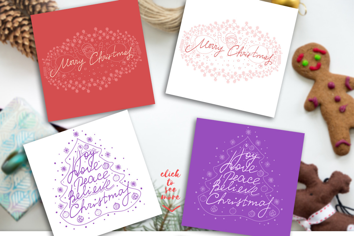 Merry Little Christmas Kit, a Decorative Illustration by Daria Chegaieva (Photo 2 of 8)