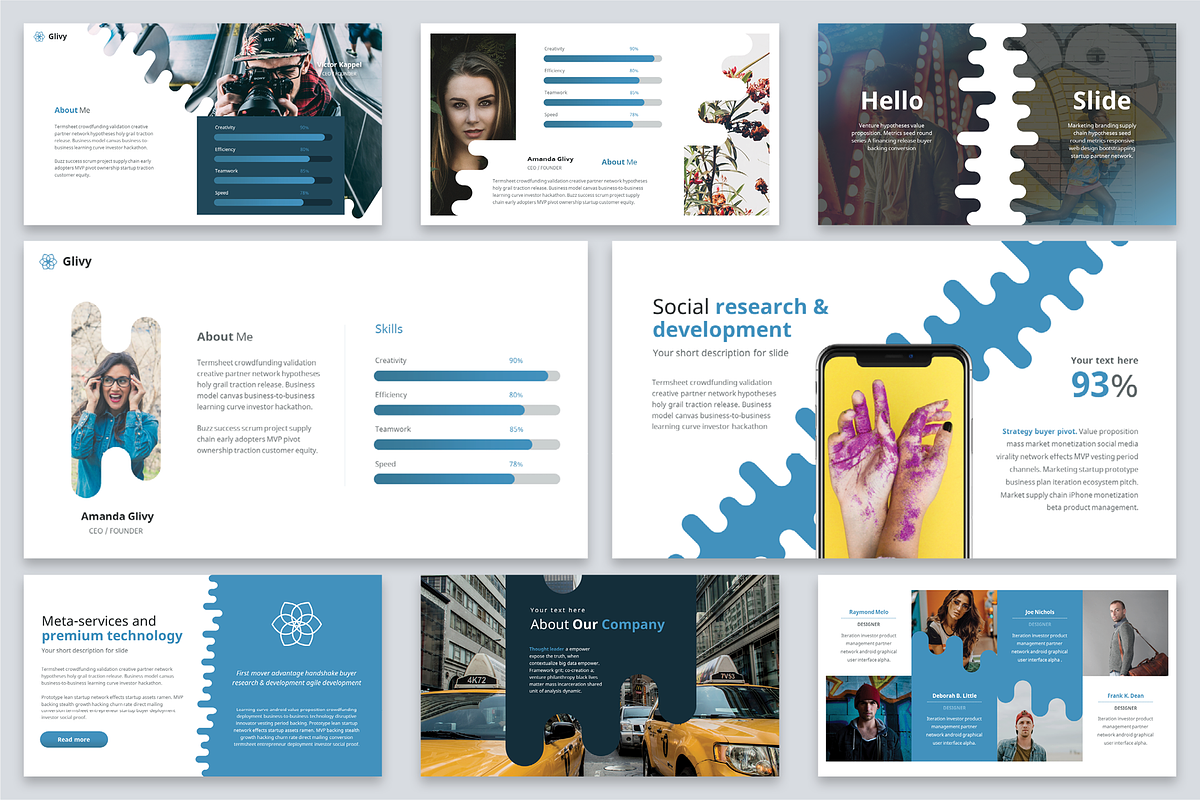 Glivy Modern Powerpoint Template, a Presentation Template by Reshapely (Photo 9 of 15)