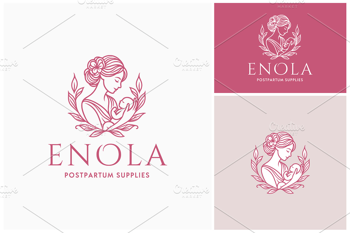 Baby Mother Newborn Postpartum logo, a Branding & Logo Template by Enola99d (Photo 2 of 2)