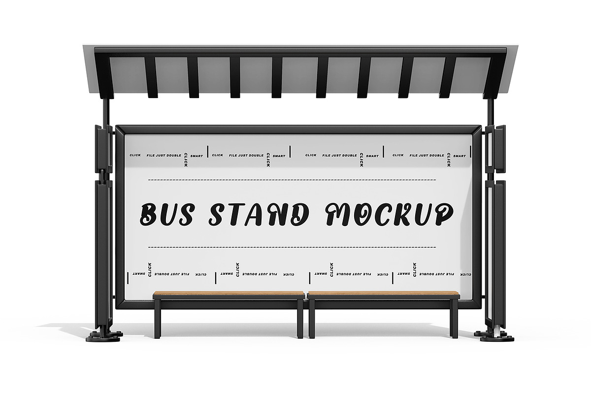 Bus Stop Billboard Mockup Set, an Advertising Mockup by pixelmock (Photo 11 of 11)