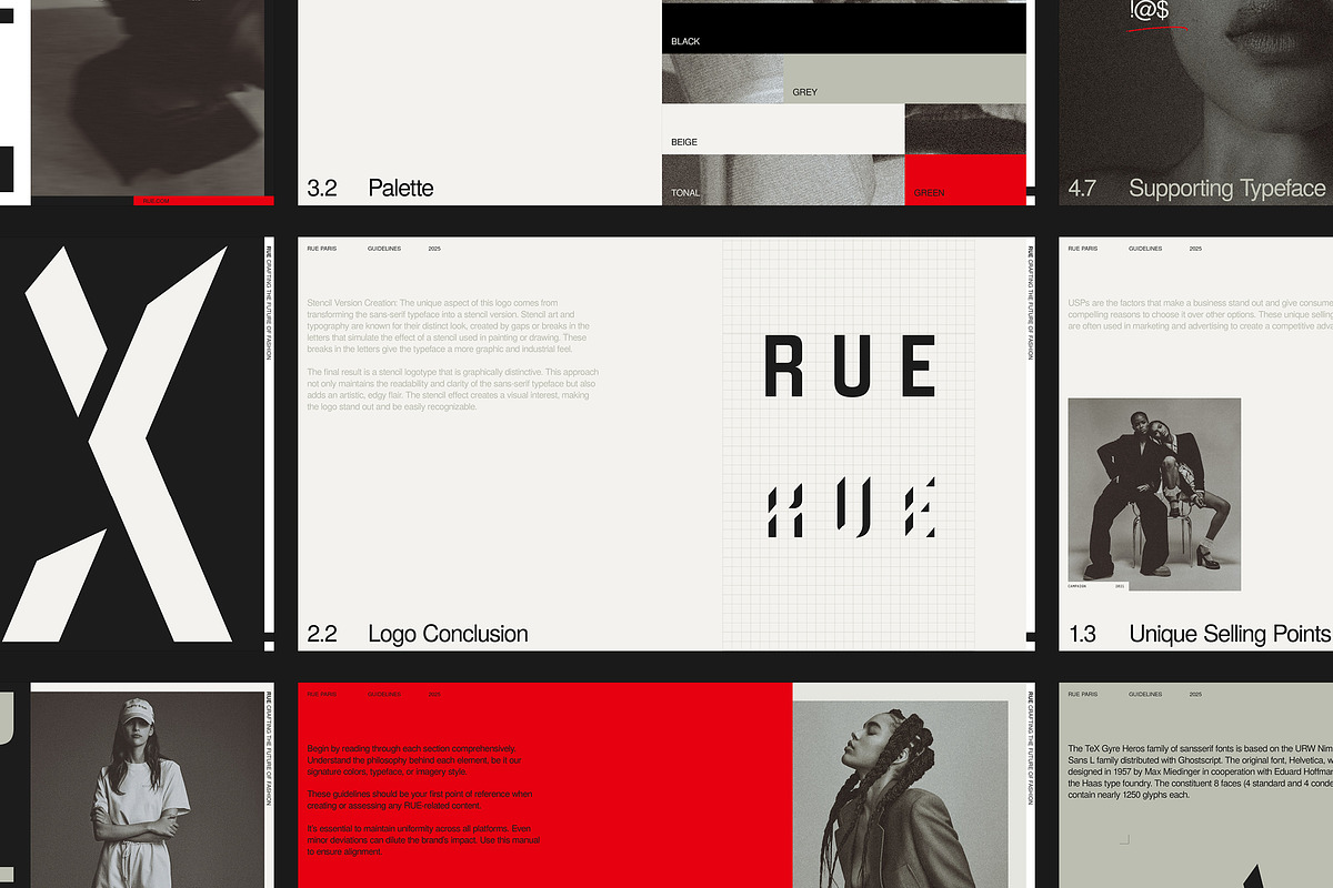 RUE | Brand Guidelines, a Presentation Template by Studio Standard (Photo 3 of 13)