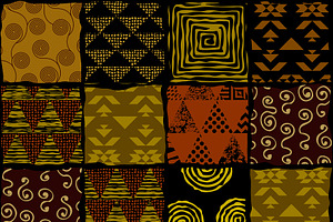 10 Tribal Patterns. Seamless Vectors