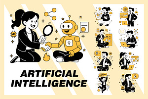 artificial intelligence concepts, a Finance Illustration by frog.ground