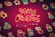 Christmas Colorful Neon Icons, an Icon by Voysla's Shop (Thumbnail 1 of 6)