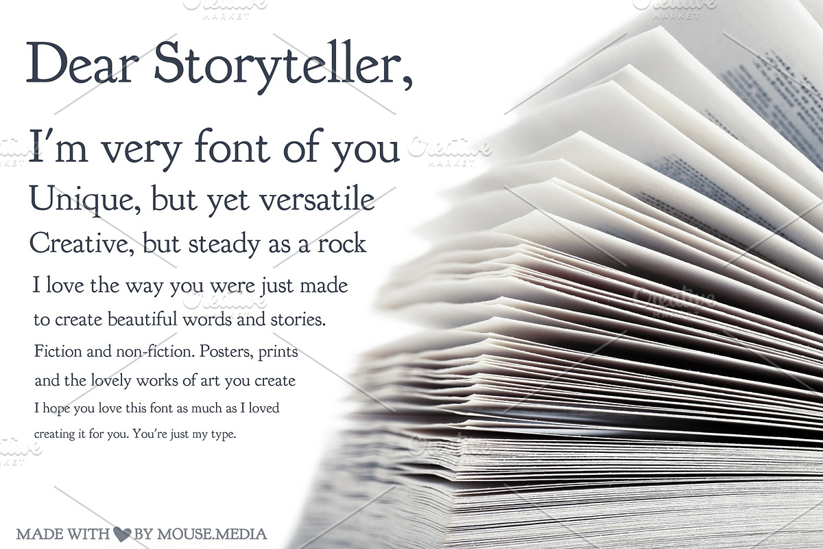 Storyteller Serif Font w Pretty Caps preview 6