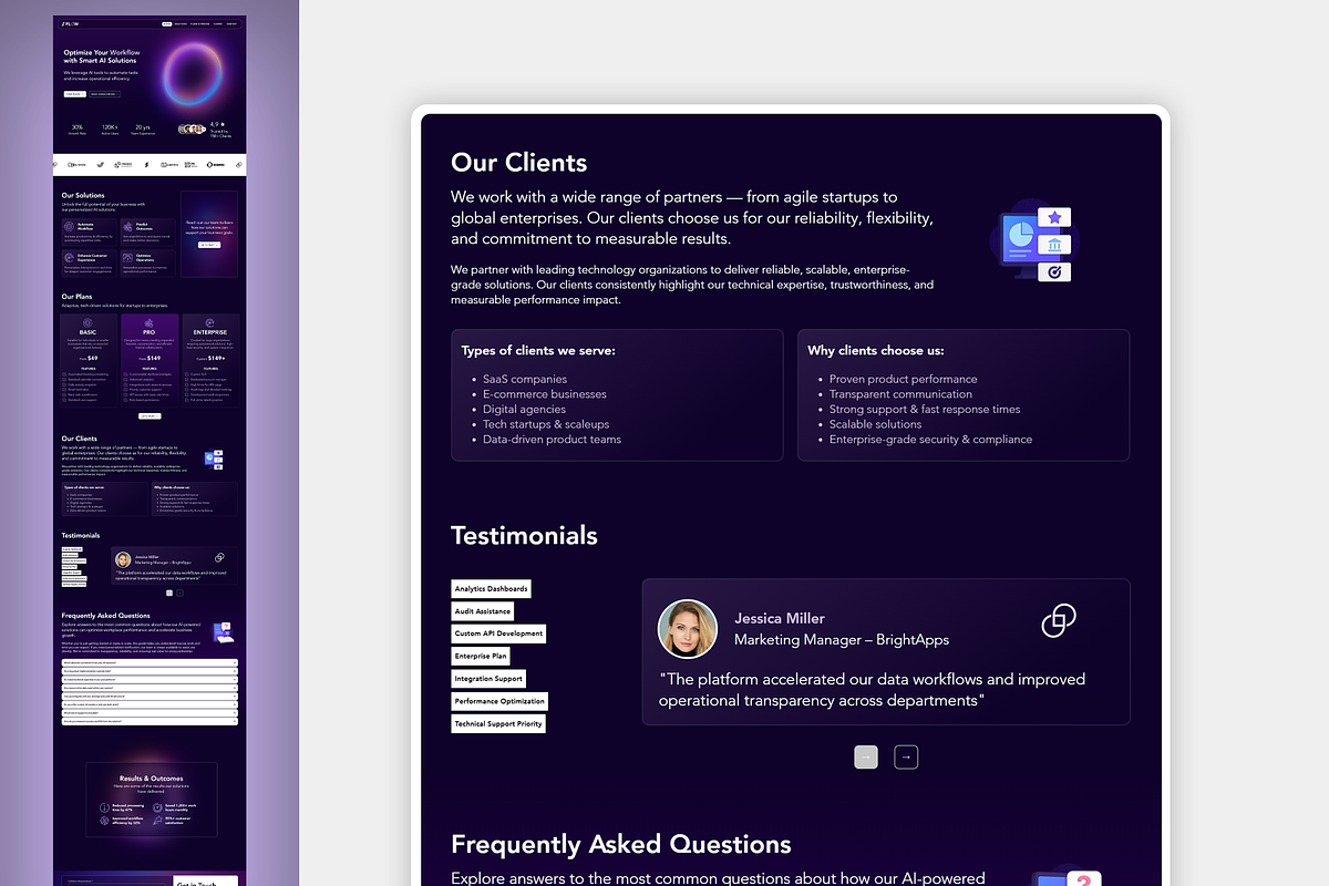 SAAS, Startup & Technology Website, a Wix Template by Kitteeh (Photo 4 of 20)