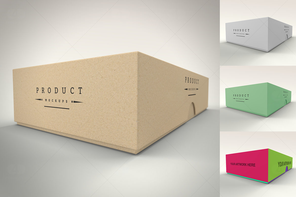Product Box Mockup #01, a Cups & Container Mockup by Option 4 Design (Photo 5 of 5)