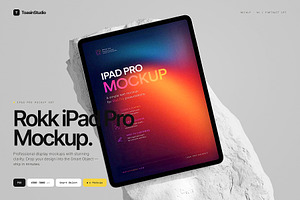 ROKK - iPad Pro Mockup, an iPad Mockup by Toasin Studio