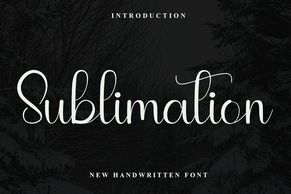 Sublimation, a Handwritten Font by FreshTypeINK (Photo 1 of 8)