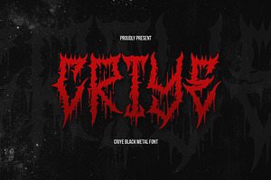 Criye Black Metal Font