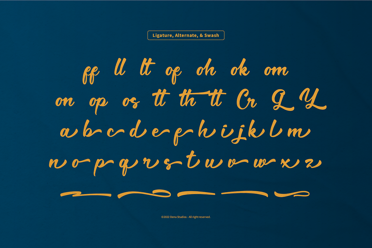 Gathwey | Bold Modern Script, a Font by Denustudios (Photo 11 of 12)