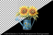 Sunflower Mother's Day Clipart, an Illustration by Watercolor design (Thumbnail 11 of 12)
