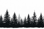 Majestic Pine Trees Silhouette, an Illustration by Amazin_art (Thumbnail 6 of 9)