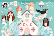 First Communion Mermaids, an Illustration by Cute Little Workshop (Thumbnail 1 of 4)