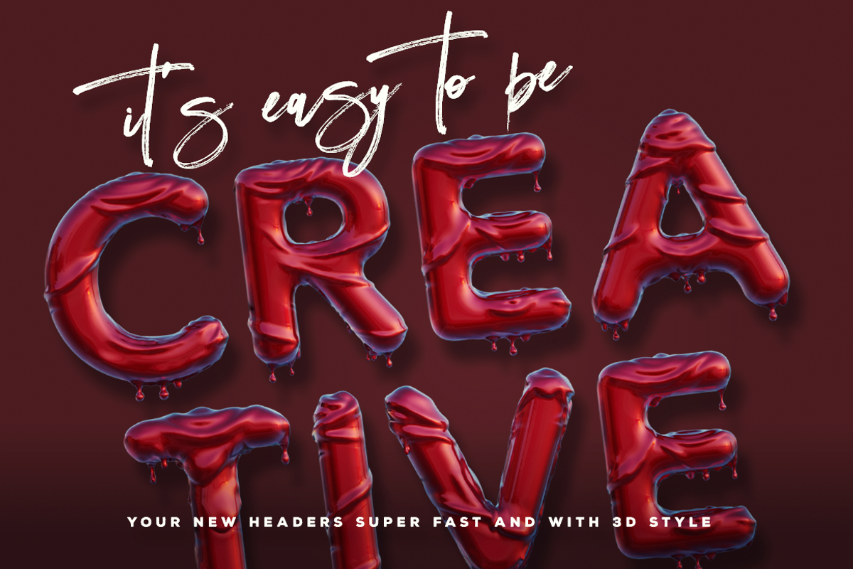 Liquido - 3D Color SVG Font, a Font by Deeezy (Photo 5 of 5)
