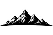 Mountain Range Silhouette, an Object Graphic by Designer_Momina (Thumbnail 10 of 20)