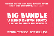 Big BundleSimbo Fonts, a Handwritten Font by Supersimbo © (Thumbnail 1 of 15)