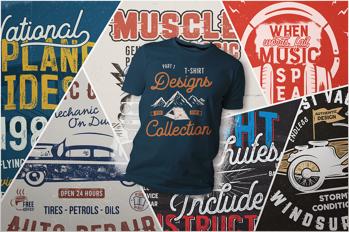 T-Shirt Design Vector Bundle! 7 Sets, an Illustration by JeksonGraphics (Photo 2 of 16)
