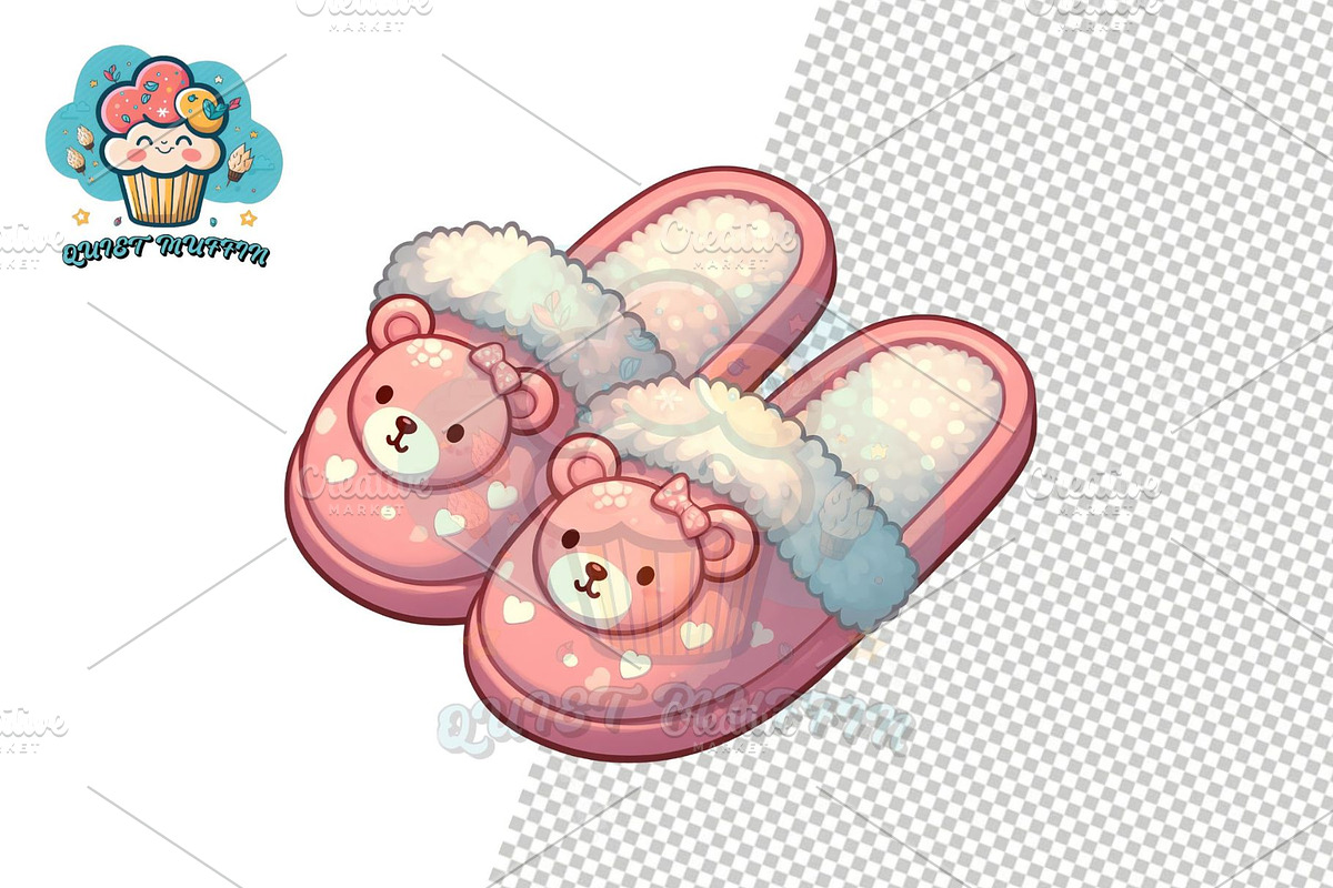 Slippers Clipart Collection, a Person Illustration by QM_ART (Photo 5 of 12)