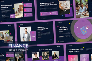 Digital Finance Powerpoint, a Presentation Template by yanindesign